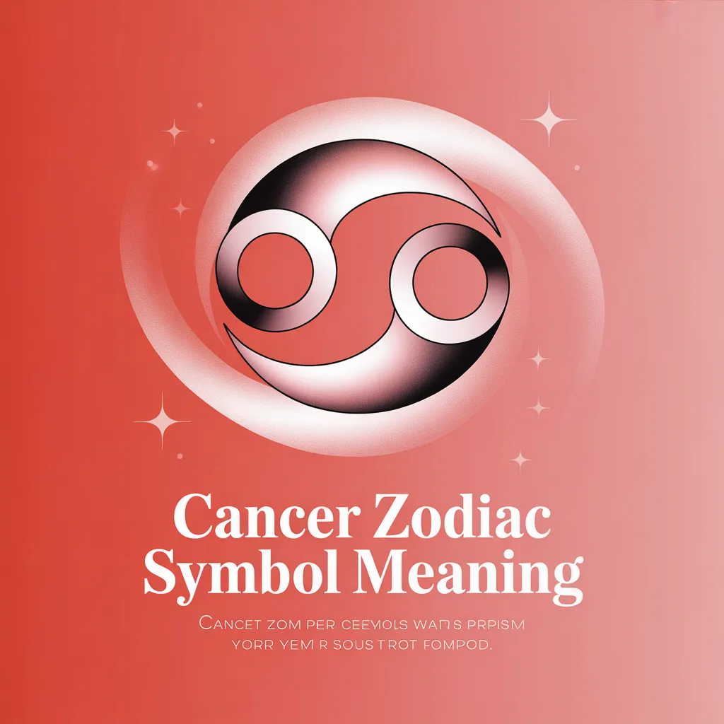 Cancer Zodiac Symbol Meaning 2026
