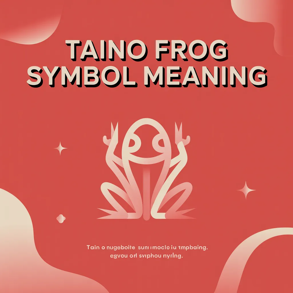 Taino Frog Symbol Meaning 2026