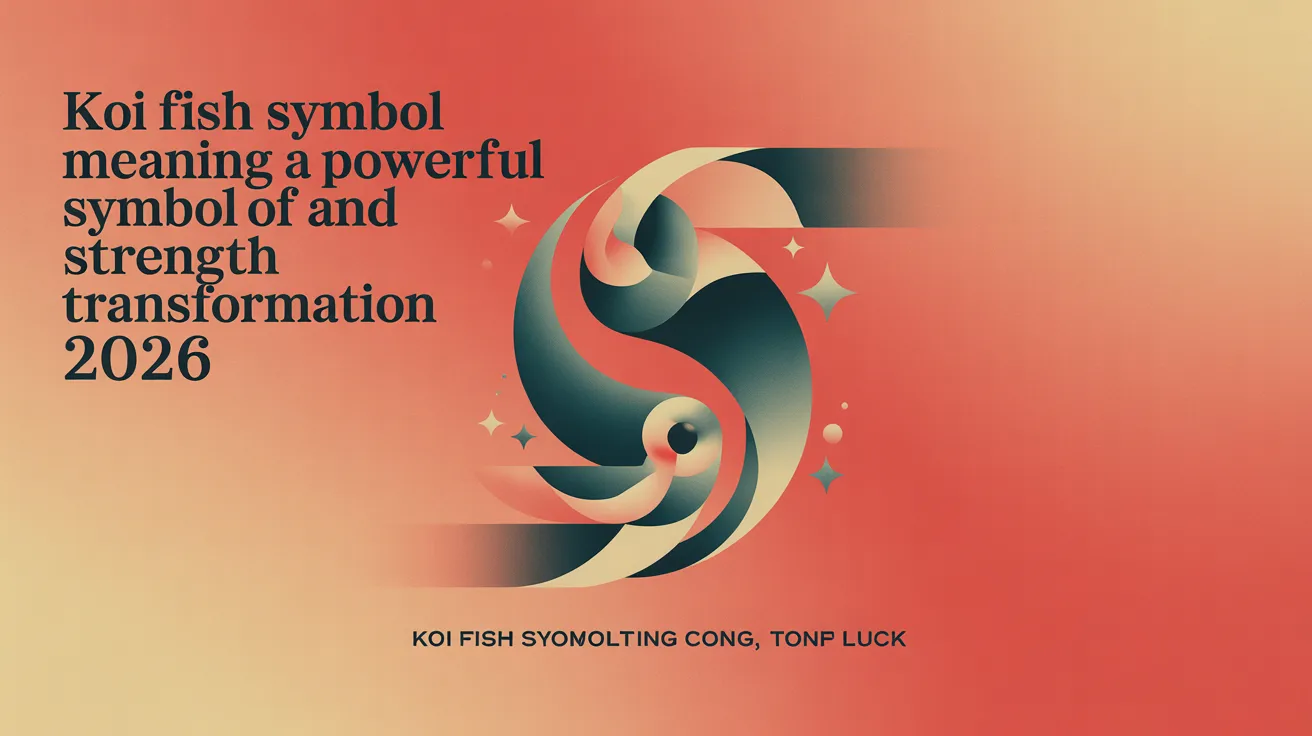Koi Fish Symbol Meaning A Powerful Symbol of Strength Transformation and Luck 2026