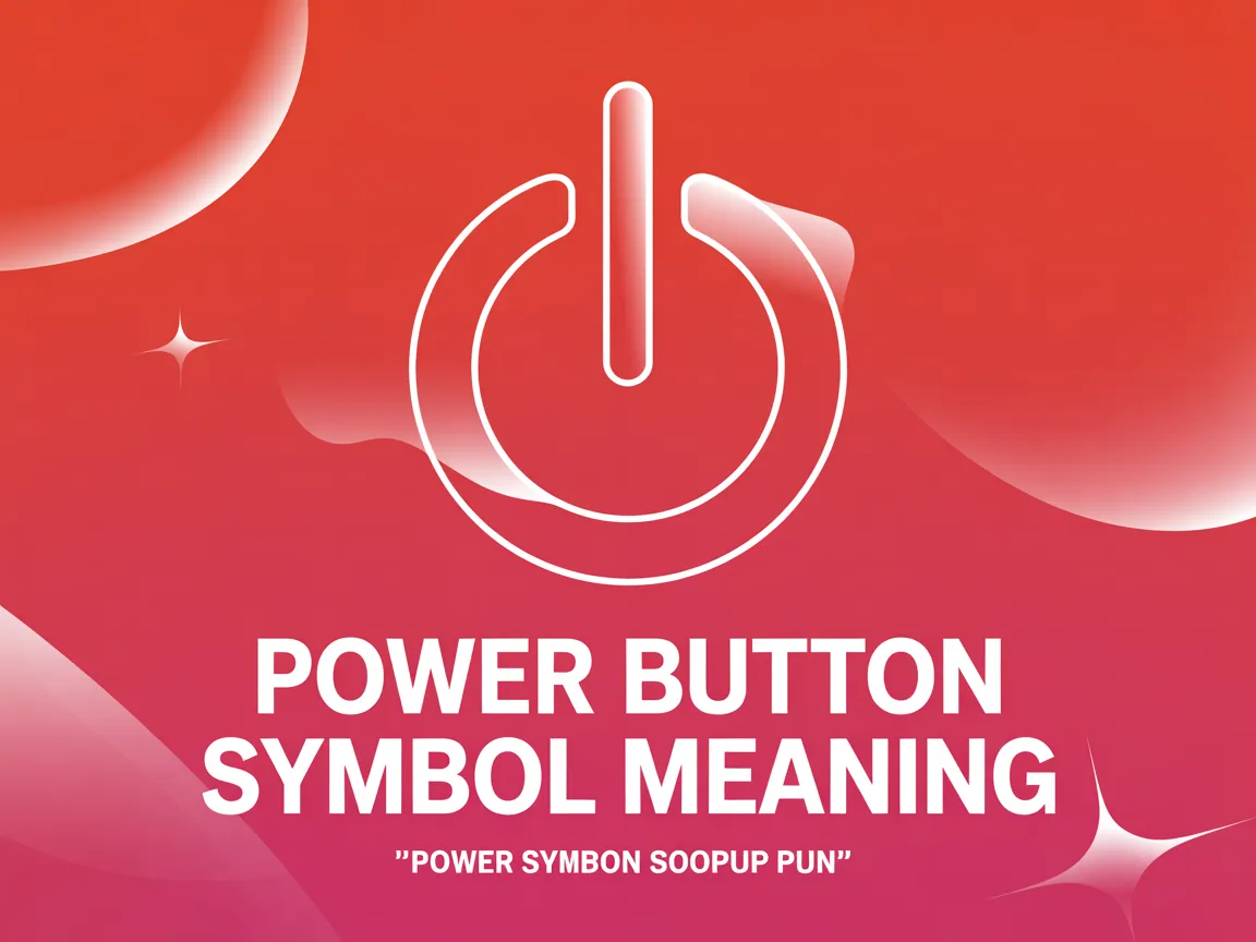 Power Button Symbol Meaning 2026