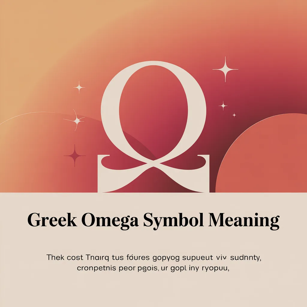 Greek Omega Symbol Meaning 2026