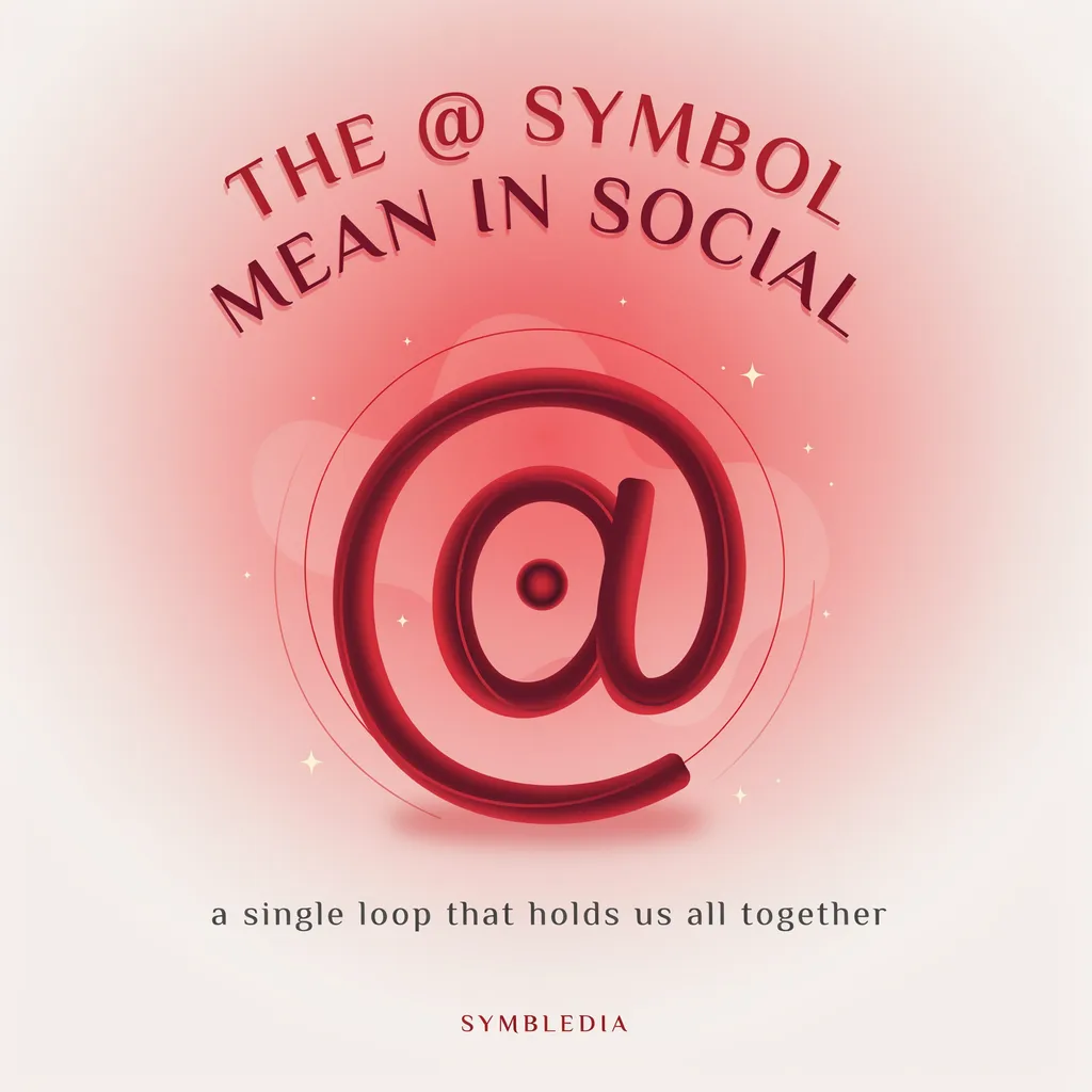 the @ Symbol Mean in Social 2026