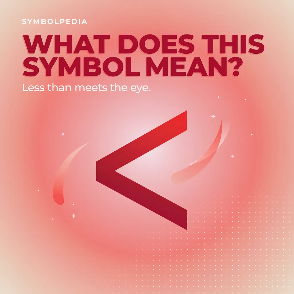 what does this symbol mean < 2026
