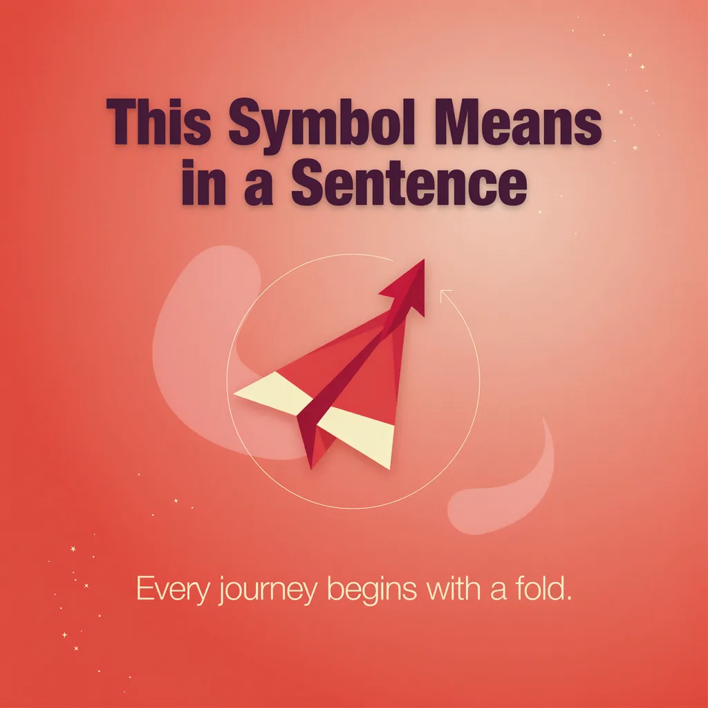 This Symbol Mean in a Sentence 2026