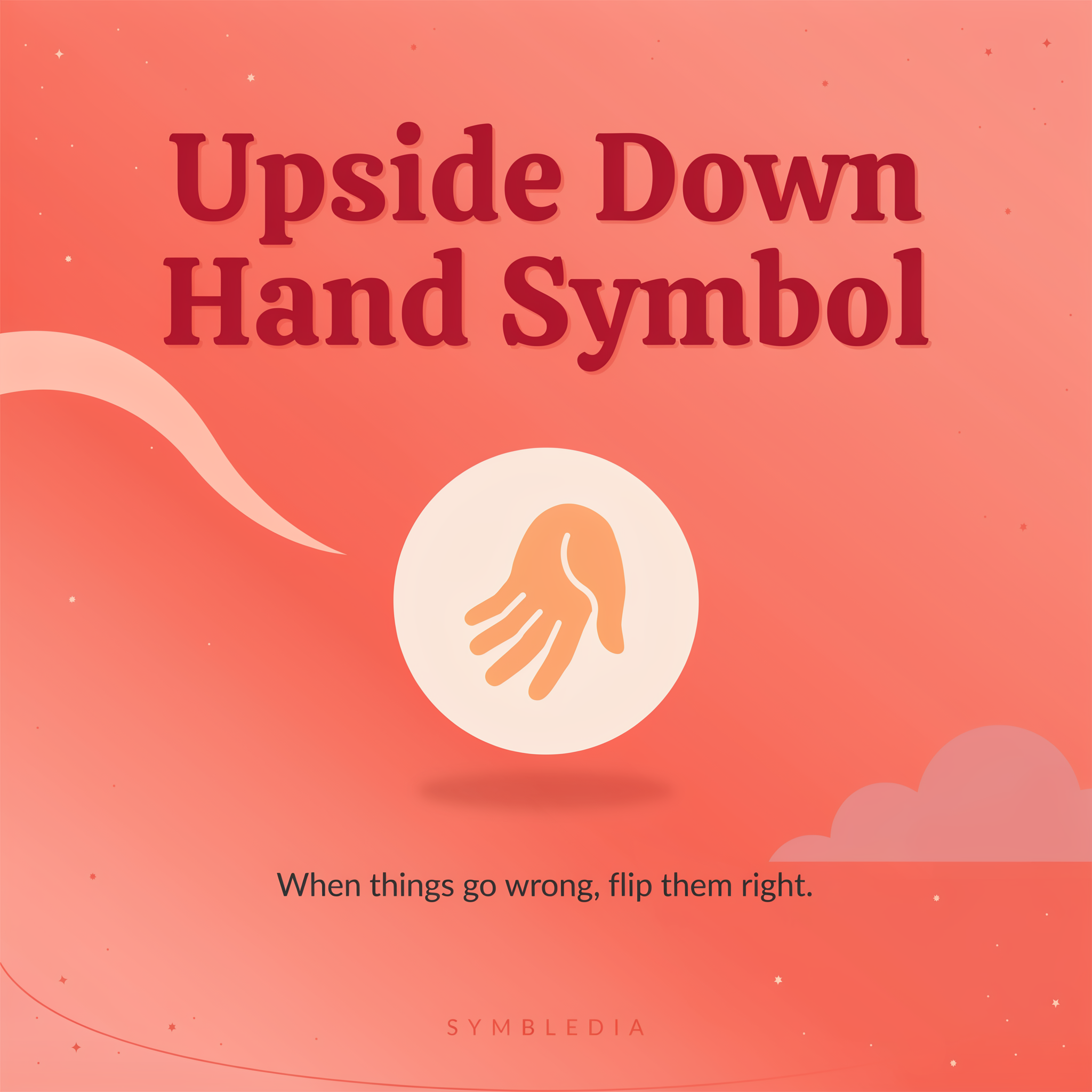 Upside Down Hand Symbol 2026