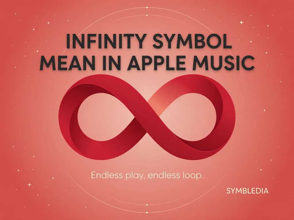 Infinity Symbol Mean in Apple Music 2026