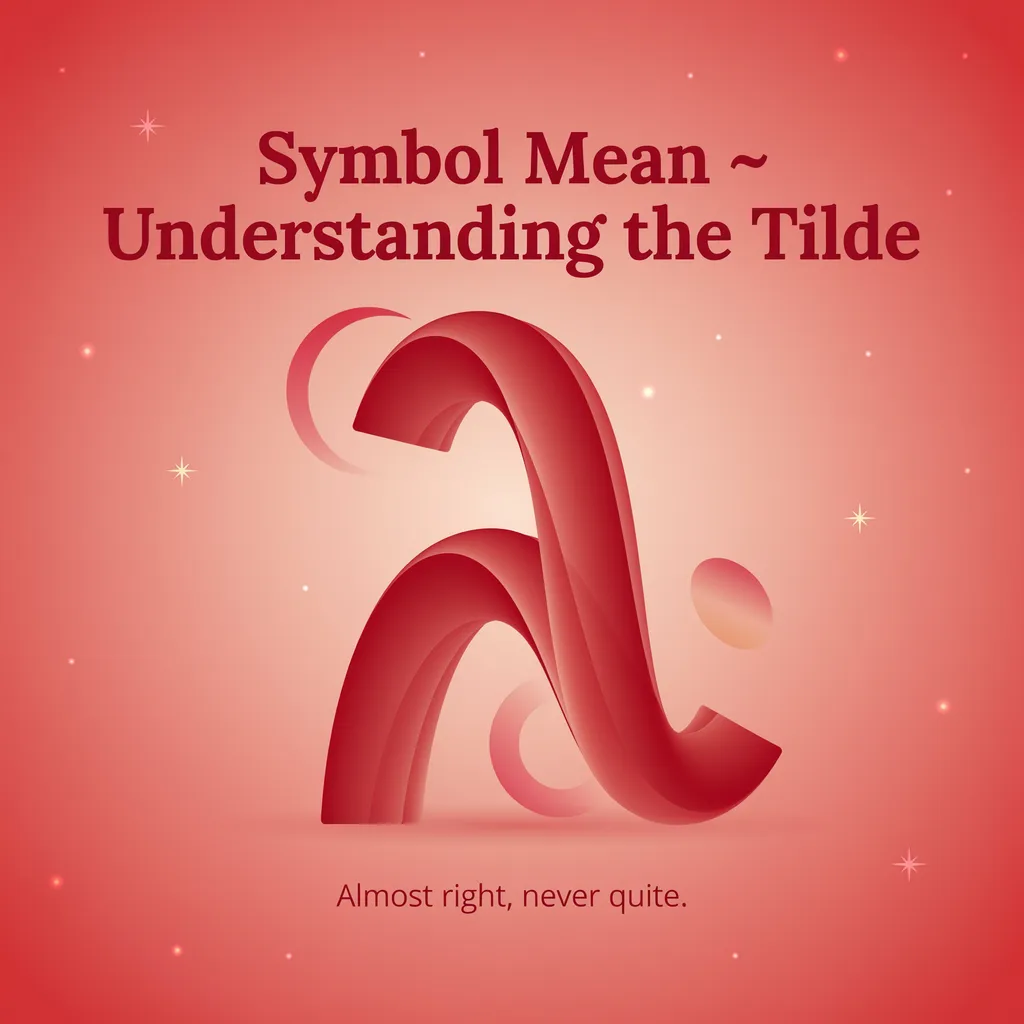 Symbol Mean ~ Understanding the Tilde 2026