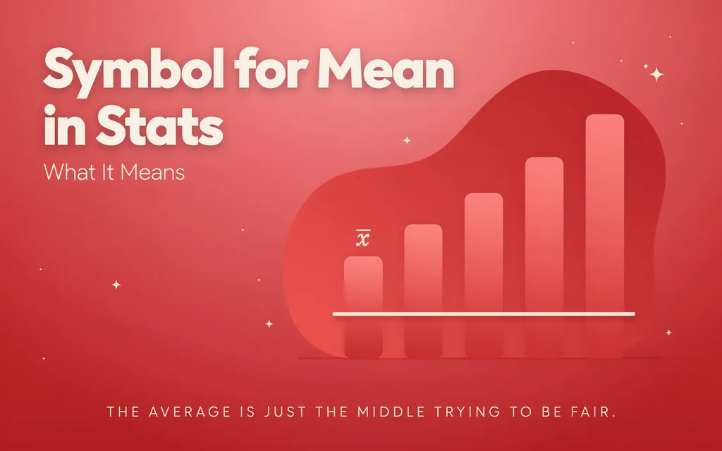 Symbol for Mean in Stats What It Means 2026