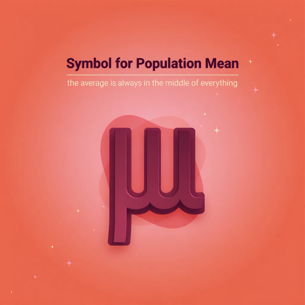 Symbol for Population Mean 2026