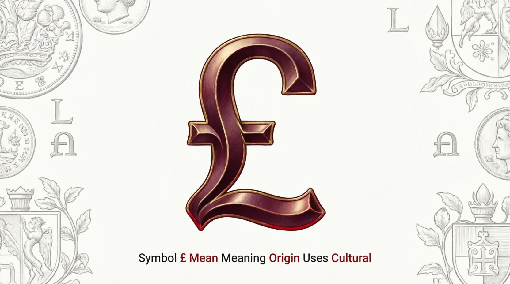 Symbol £ Mean Meaning Origin Uses Cultural 2026