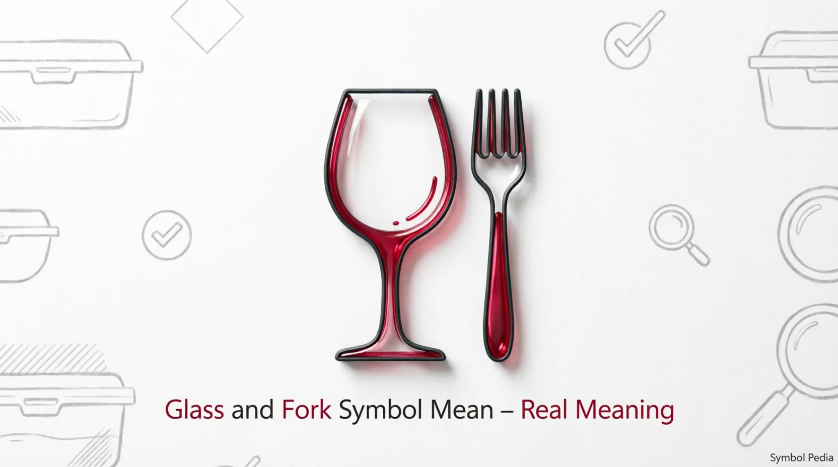 Glass and Fork Symbol Mean Meaning 2026