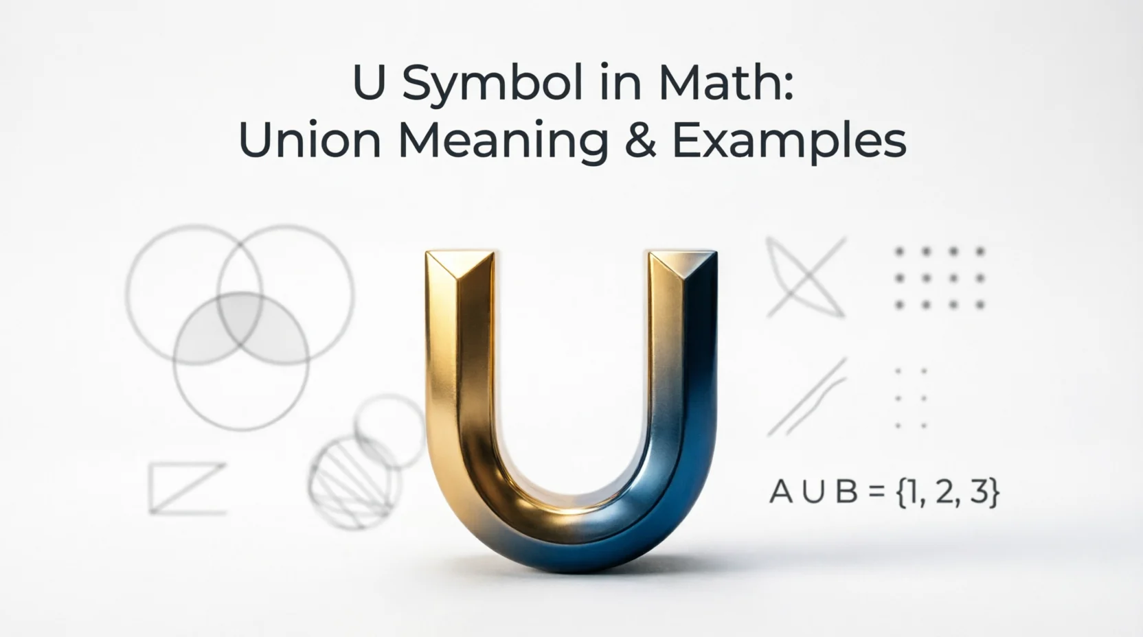U Symbol Mean in Math Meaning Examples 2026