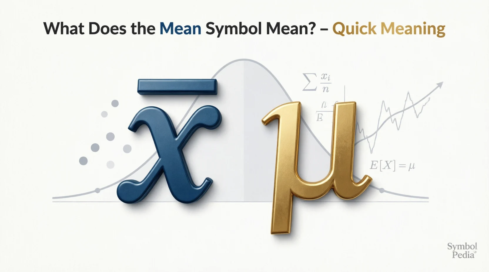 Symbol for Mean Mean Symbol Meaning 2026