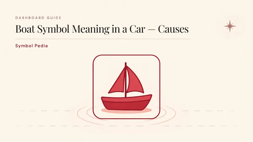 Boat Symbol Mean in a Car Meaning Causes 2026