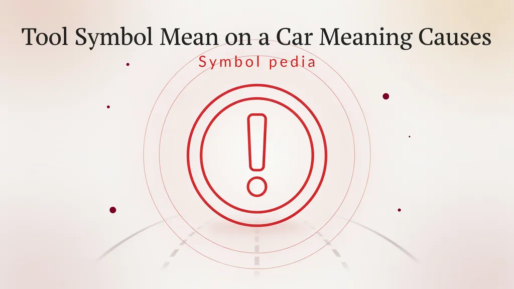 Tool Symbol Mean on a Car Meaning Causes 2026