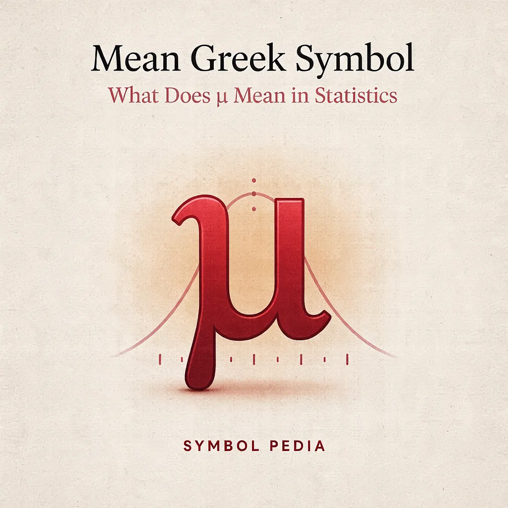Mean Greek Symbol What Does μ Mean in Statistics 2026