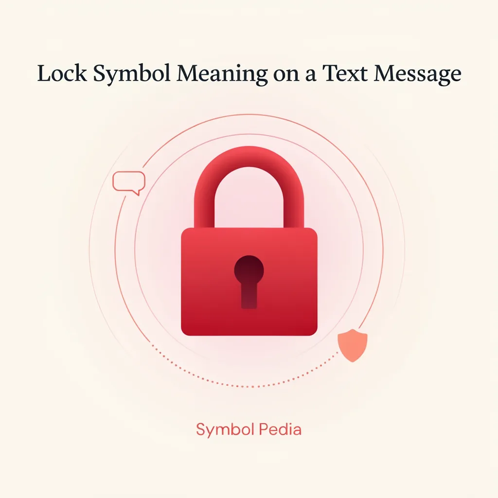 Lock Symbol Mean on a Text Message 2026