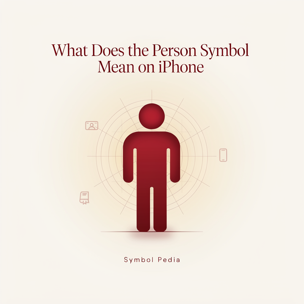 What Does the Person Symbol Mean on iPhone Meaning Settings Explained 2026