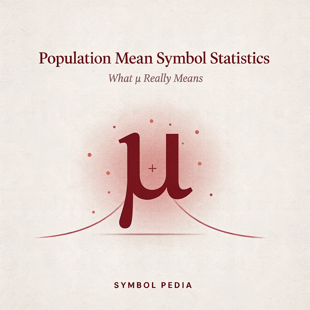 Population Mean Symbol Statistics What μ Really Means 2026