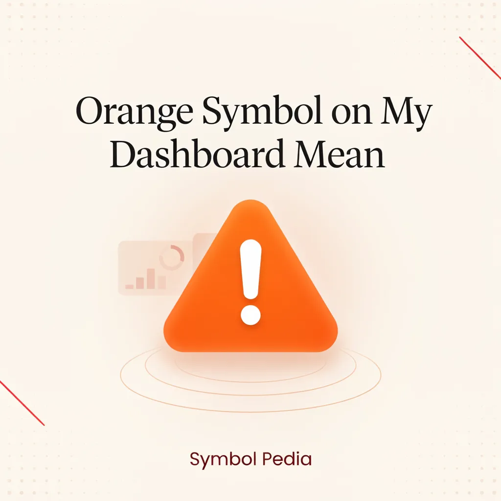Orange Symbol on My Dashboard Mean 2026