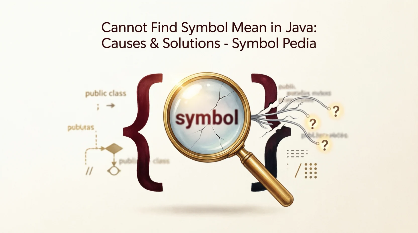 Cannot Find Symbol Mean in Java Causes 2026