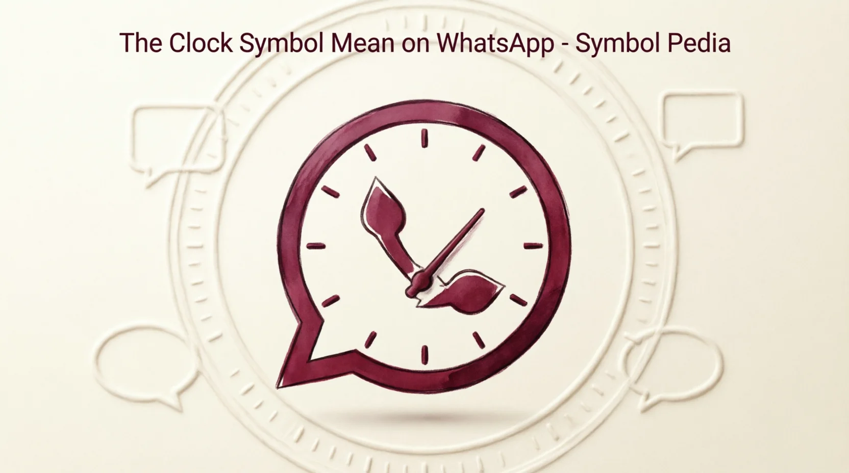 Clock Symbol Mean on WhatsApp Real 2026