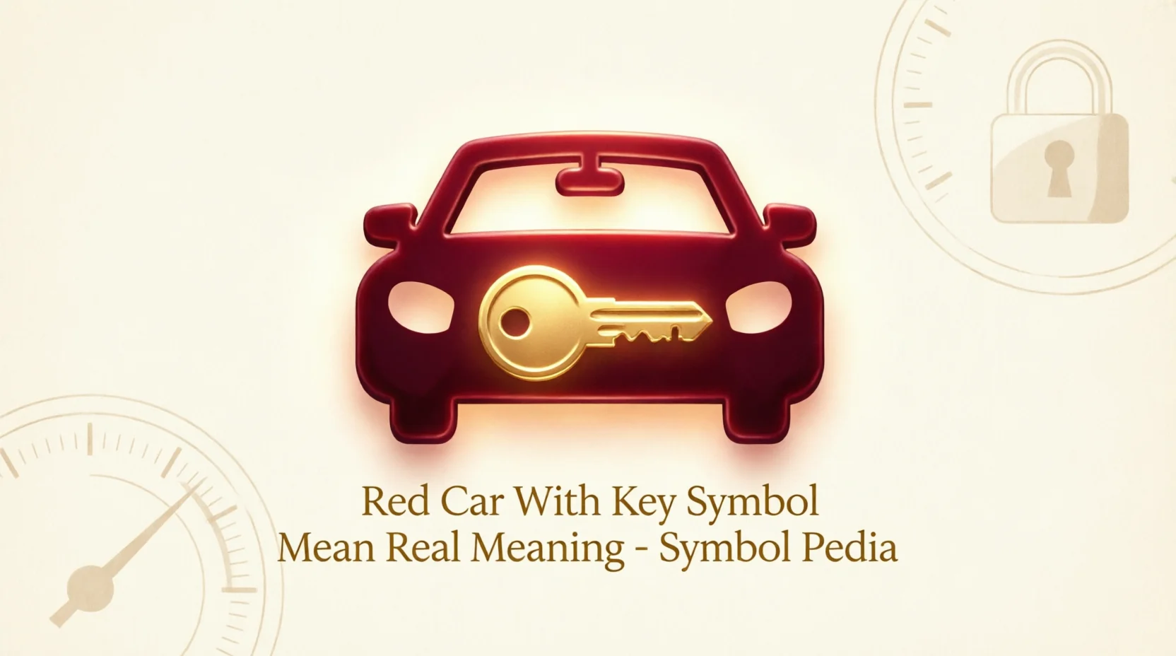 Red Car With Key Symbol Mean Real Meaning 2026