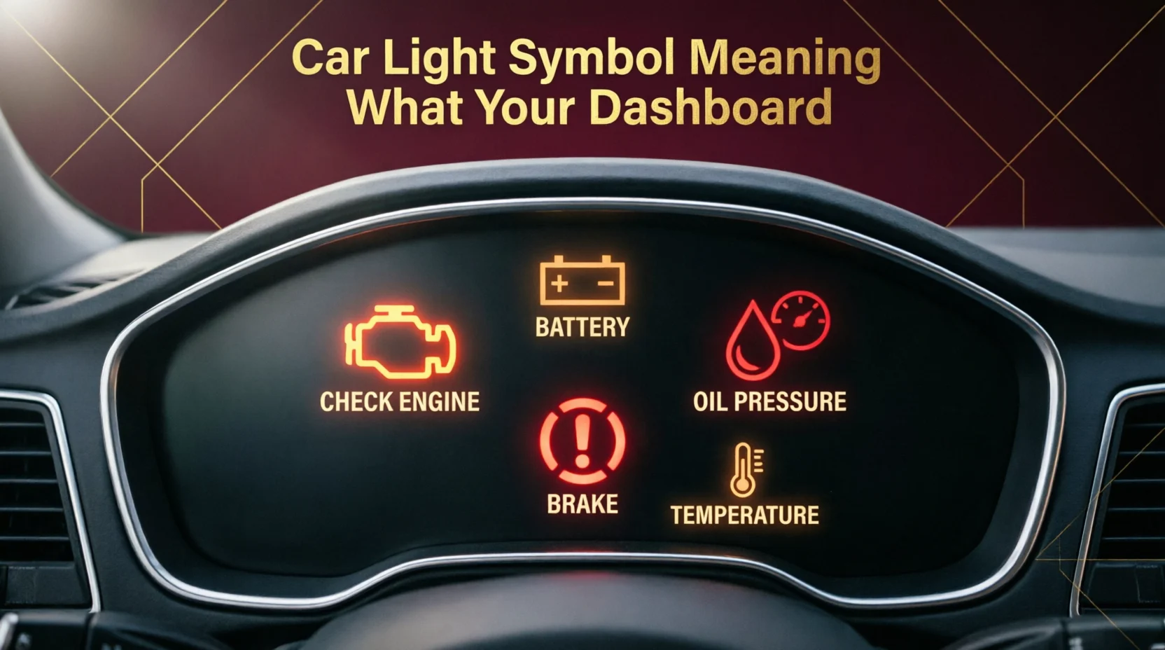 Car Light Symbol Meaning What Your Dashboard 2026