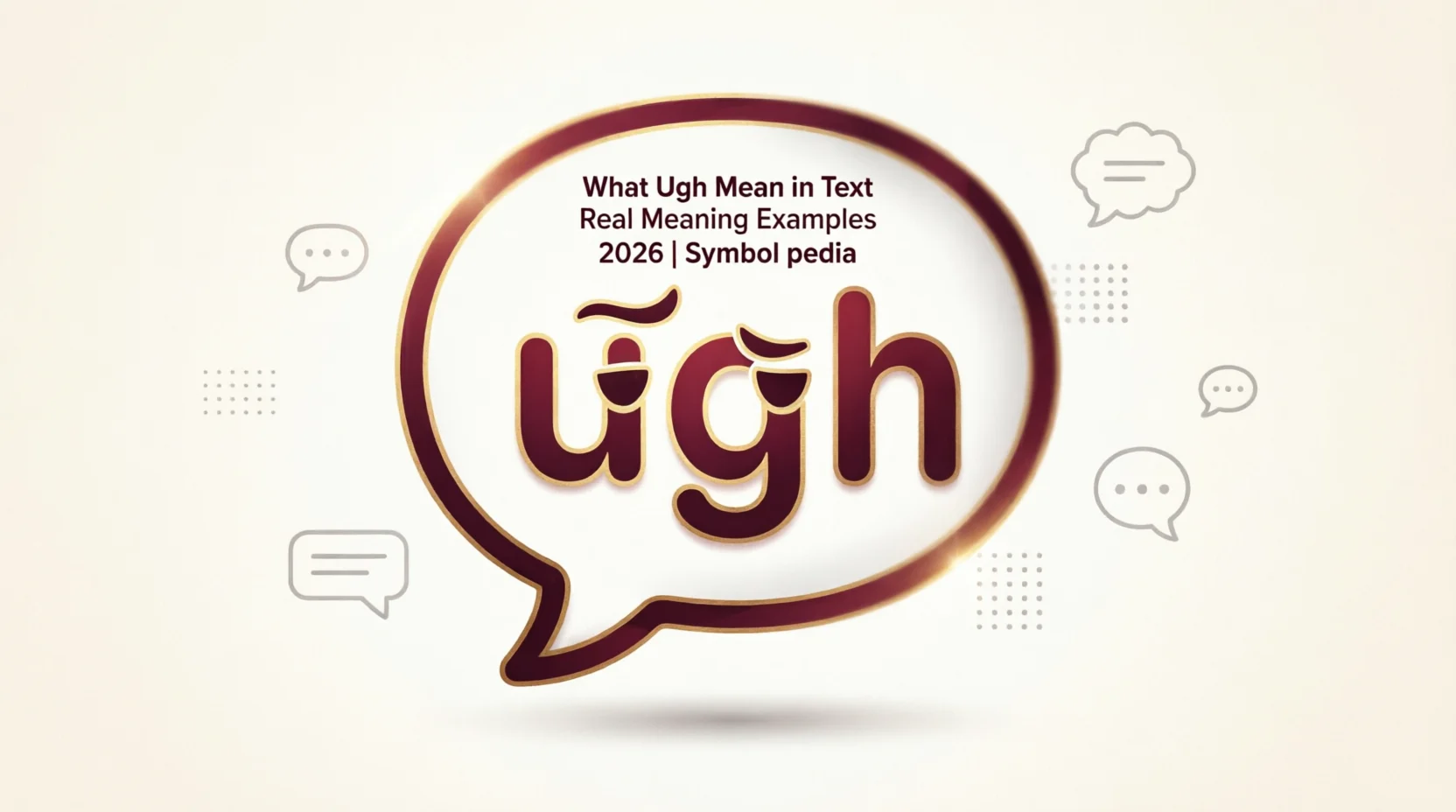 Ugh Mean in Text Real Meaning 2026