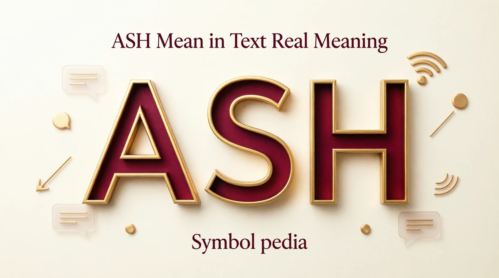 ASH Mean in Text Real Meaning 2026