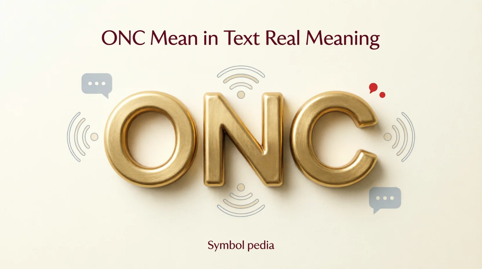 ONC Mean in Text Real Meaning 2026