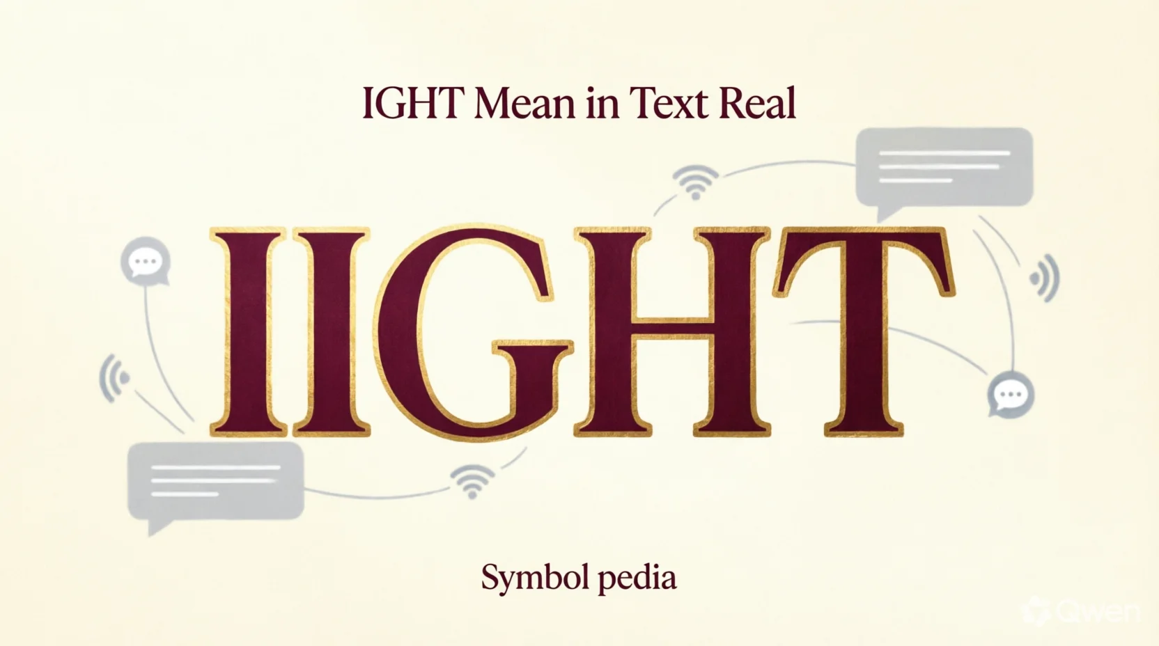 I G H T Mean in Text Real 2026
