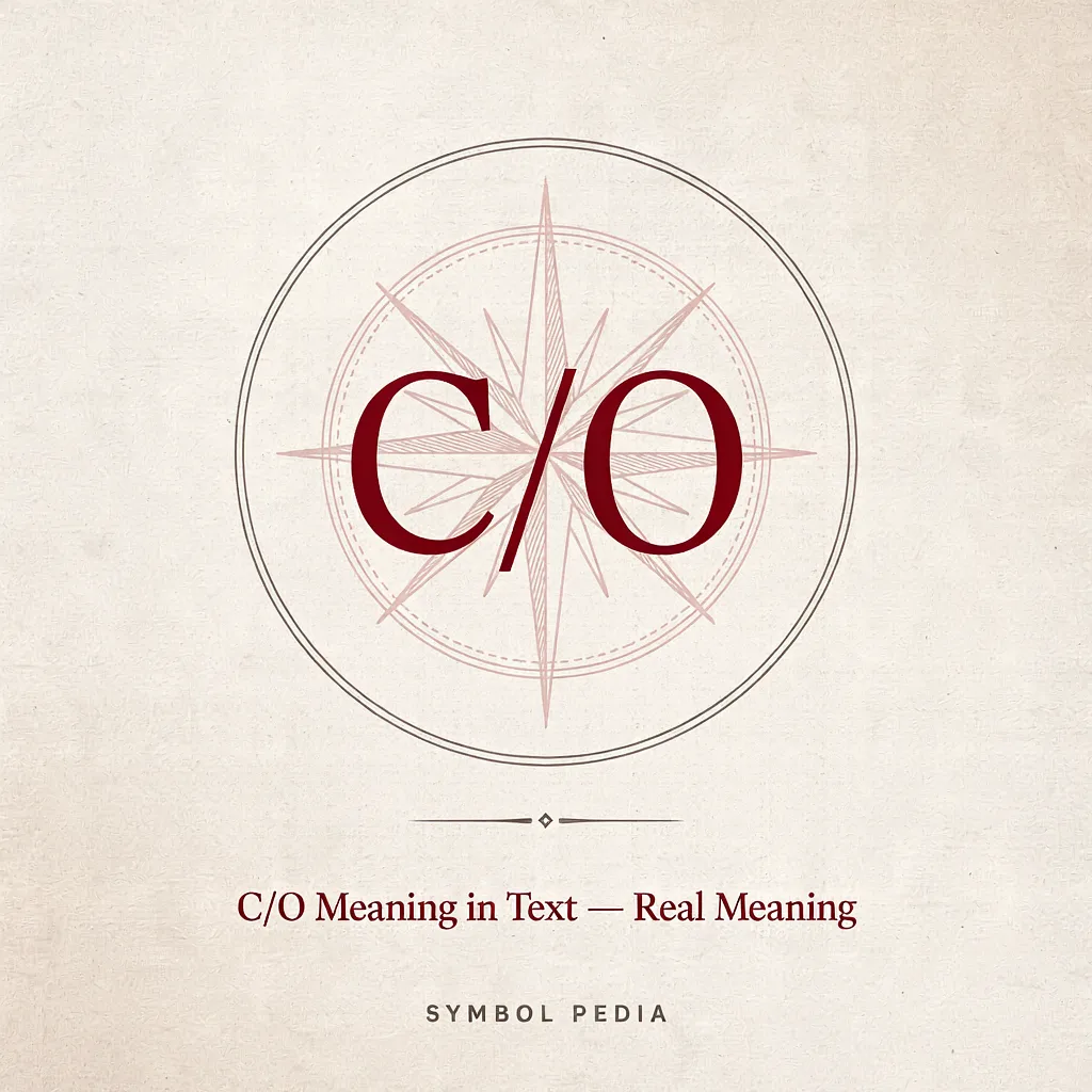 C/O Mean in Text Real Meaning 2026