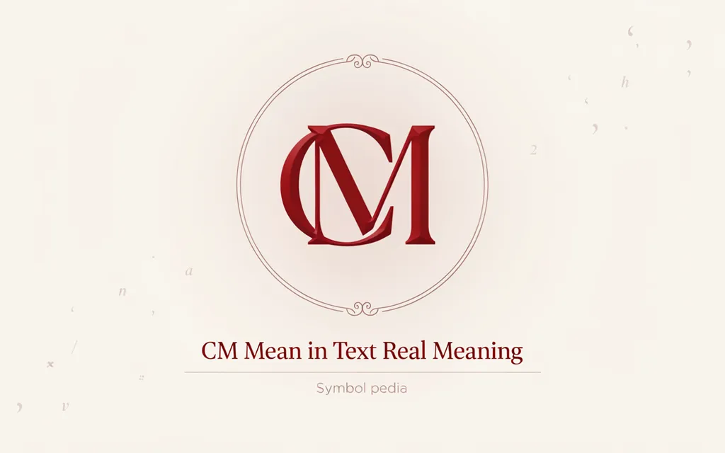 CM Mean in Text Real Meaning 2026