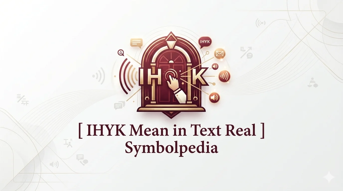 IHYK Mean in Text Real 2026