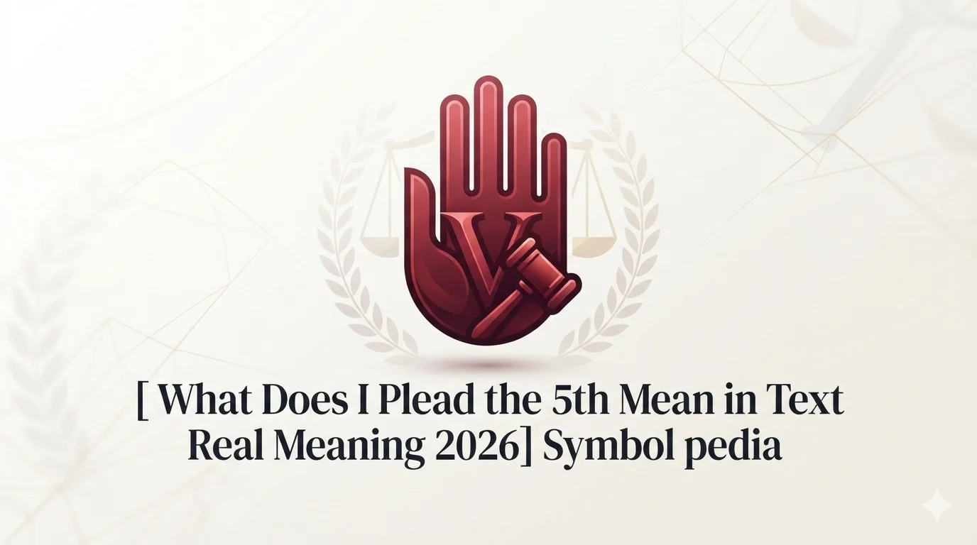 I Plead the 5th Mean in Text 2026