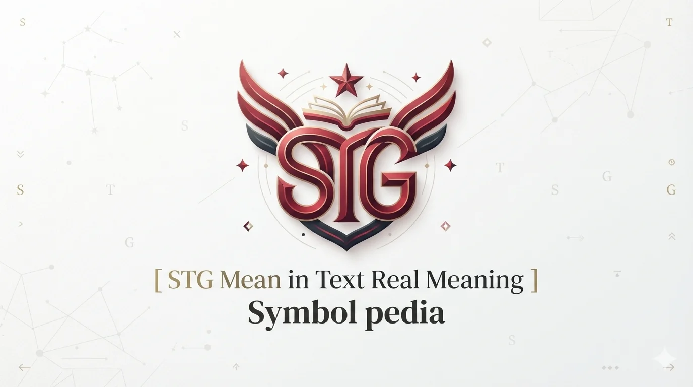 STG Mean in Text Real Meaning 2026