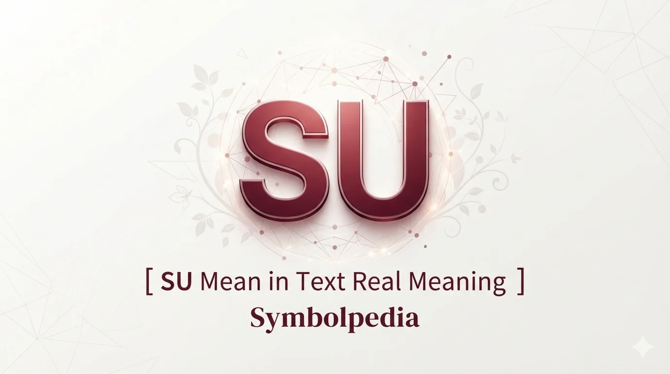 SU Mean in Text Real Meaning 2026
