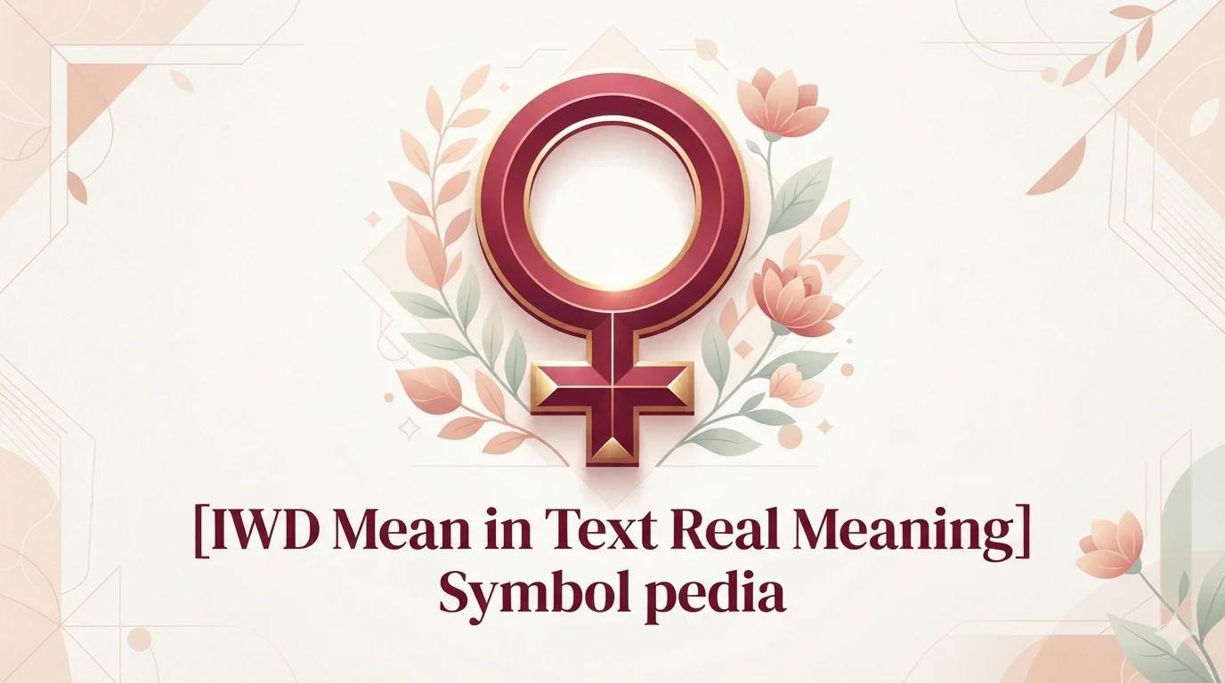 IWD Mean in Text Real Meaning 2026