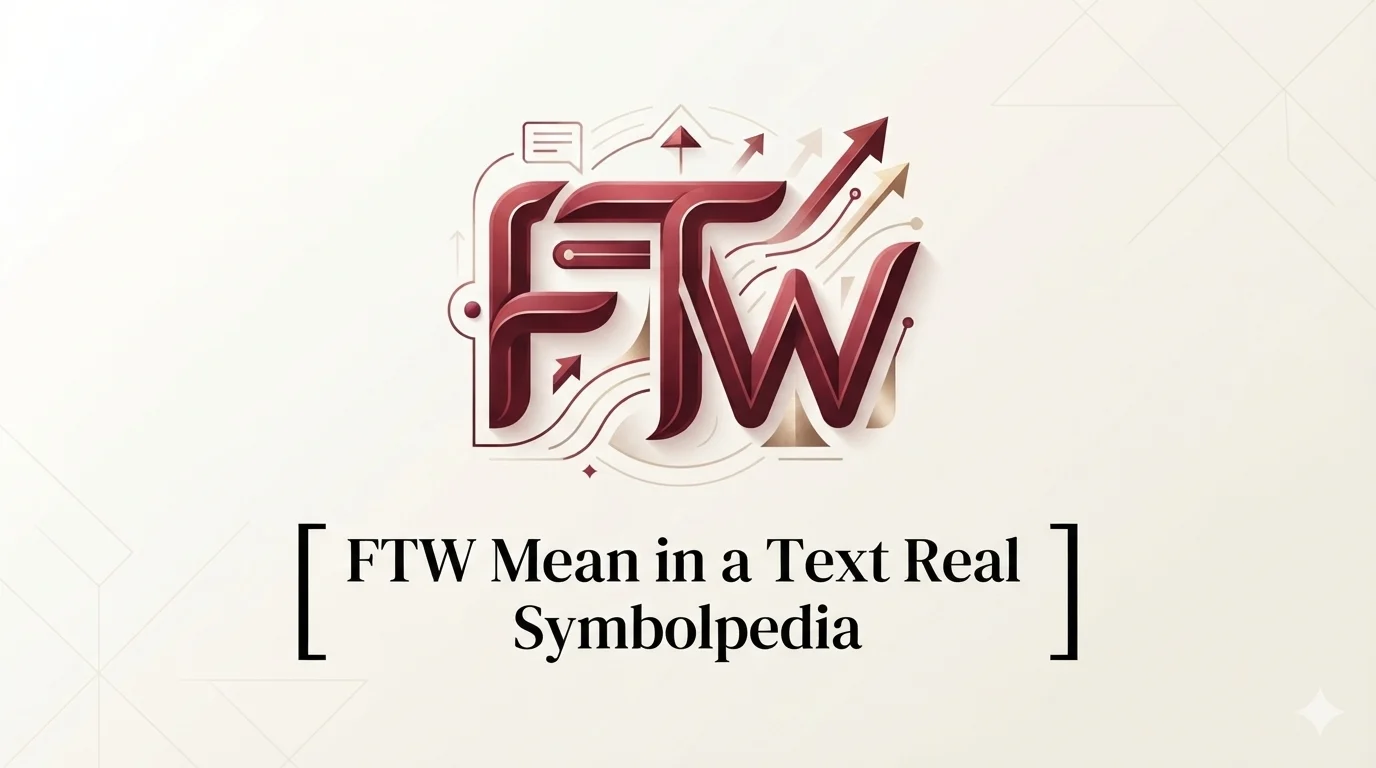 FTW Mean in a Text Real Meaning 2026