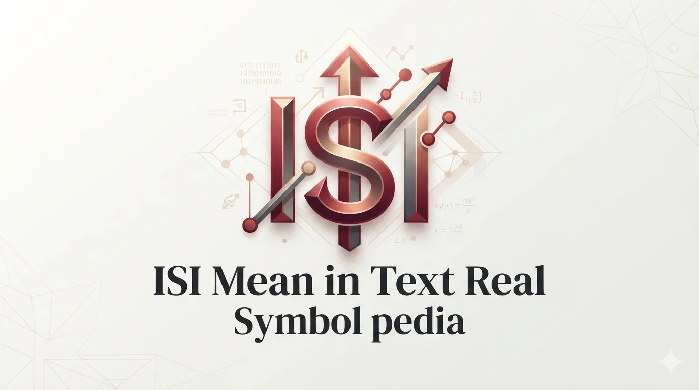 ISI Mean in Text Real Meaning 2026
