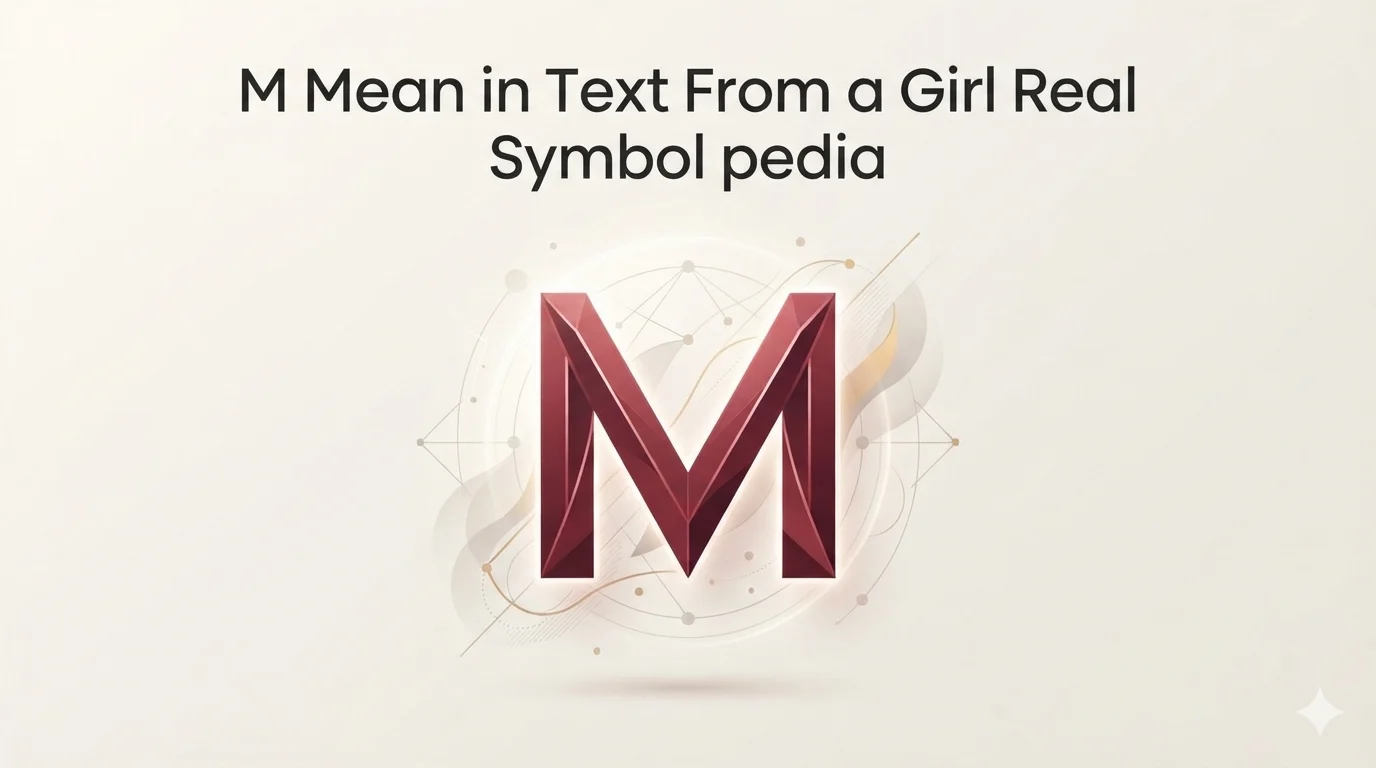 M Mean in Text From a Girl Real 2026