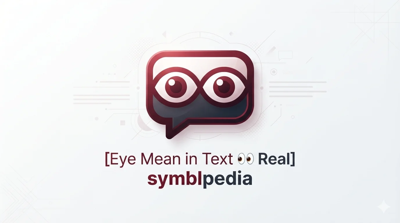 Eye Mean in Text 👀 Real 2026