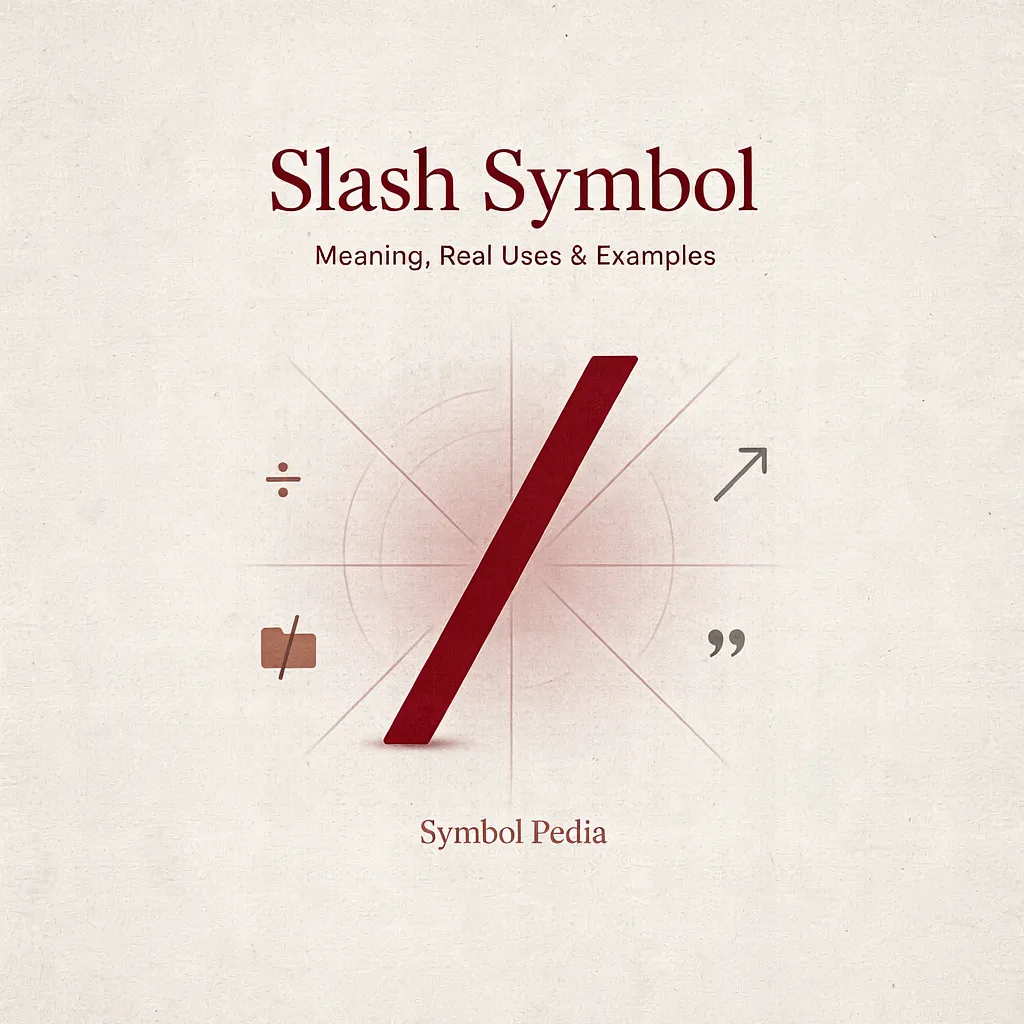 Slash Symbol Mean Real Uses Examples 2026
