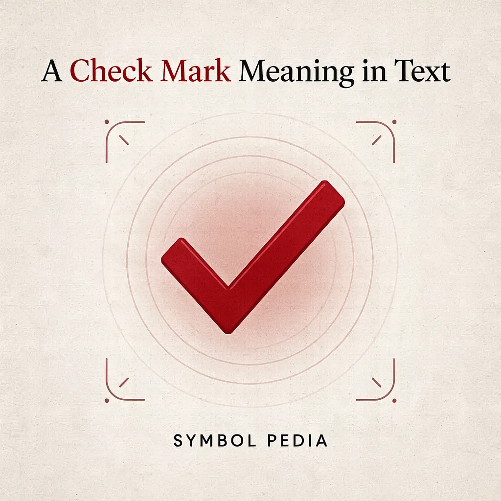 a Check Mark Mean in a Text 2026