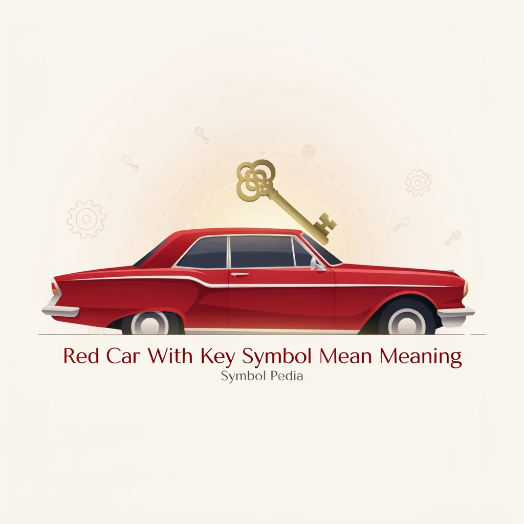 Red Car With Key Symbol Mean Meaning 2026