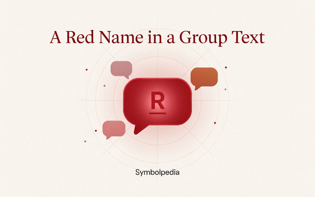 What Does a Red Name in a Group Text Mean 2026