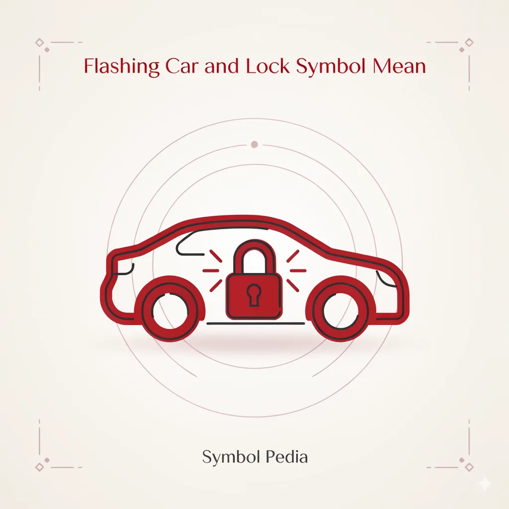 Flashing Car and Lock Symbol Mean 2026