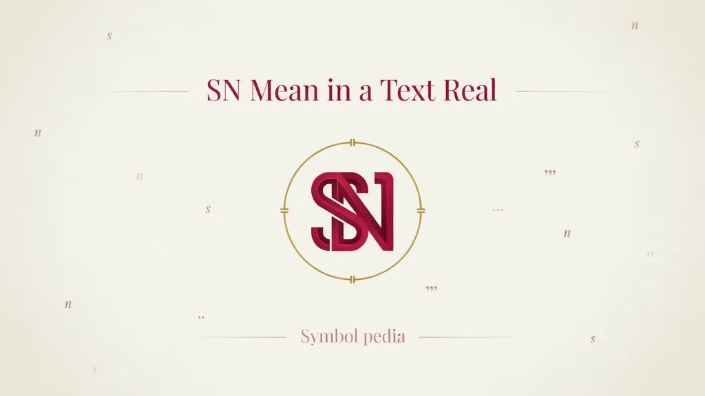 SN Mean in a Text Real 2026