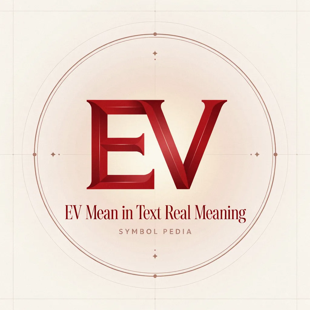 EV Mean in Text Real Meaning 2026